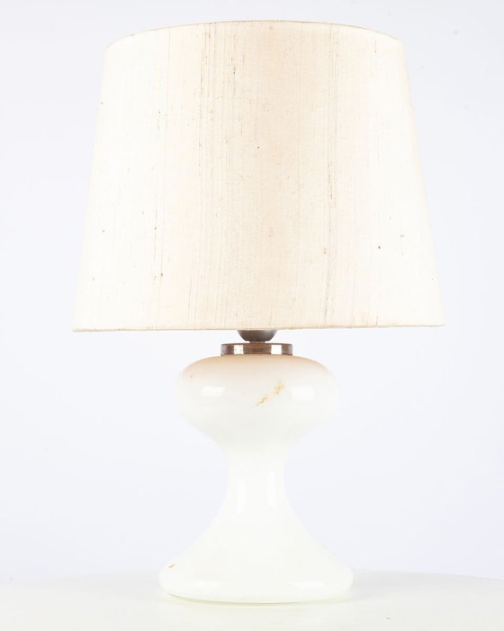 Image 1 of White ML1 table lamp made of Murano glass by Ingo Maurer, 1970s