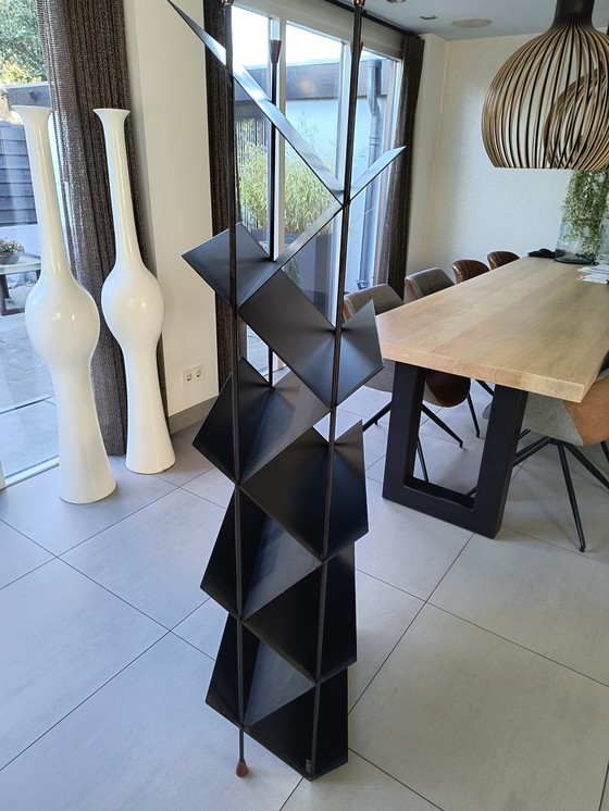 Image 1 of Steel Zig Zag Bookcase