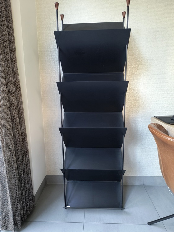 Image 1 of Steel Zig Zag Bookcase