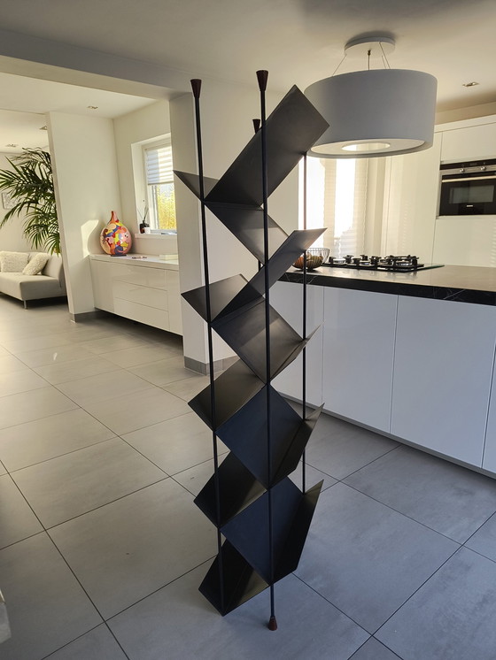 Image 1 of Steel Zig Zag Bookcase