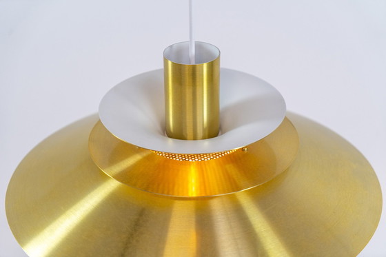 Image 1 of Beautiful Verona Pendant Light By Kurt Wiborg For Jeka Metaltryk (Denmark, 1980S).