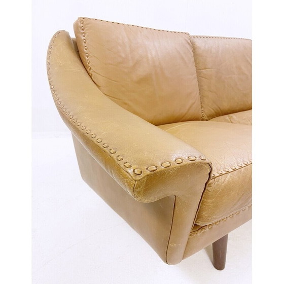 Image 1 of Divano in pelle color cognac di metà secolo modello ''Matador" di Aage Christiansen, Danimarca, anni '70