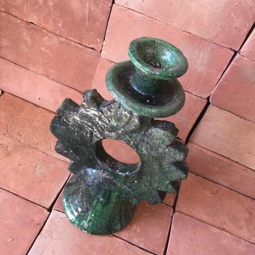 Tamegroute Pottery Candlestick