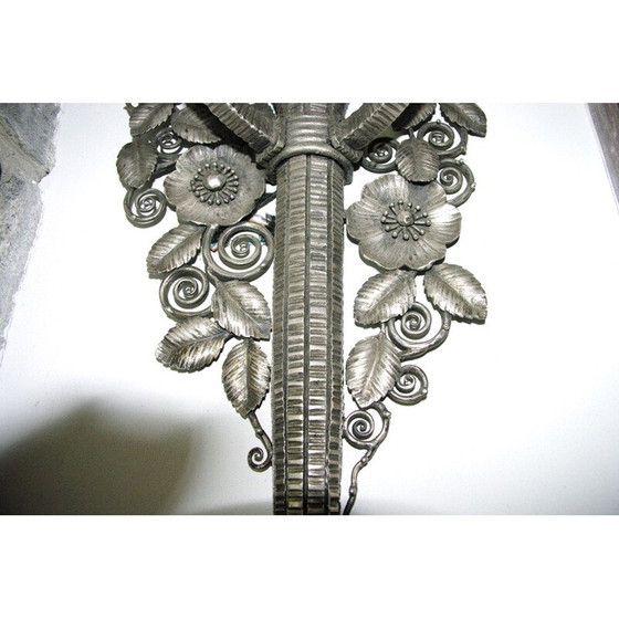 Image 1 of Vintage bouquet doublet wall lamp by Edgar Brant 1930s