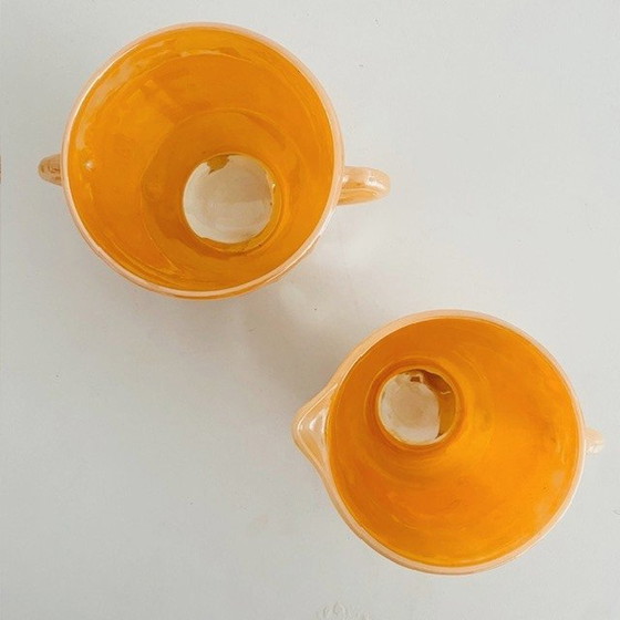 Image 1 of Vintage cream set Anchor Hocking Fireking 1950's