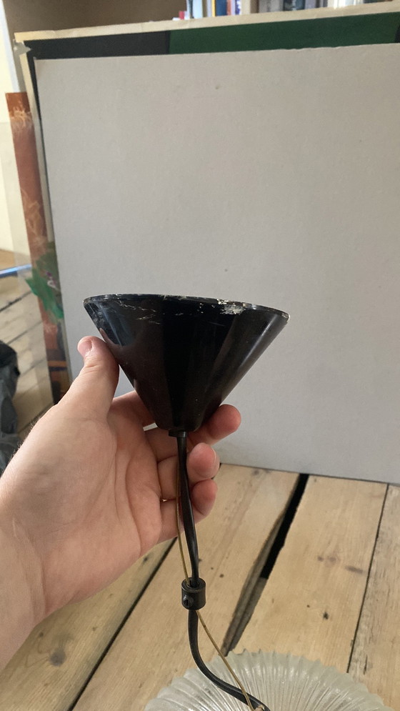 Image 1 of Vintage glass pendant lamp