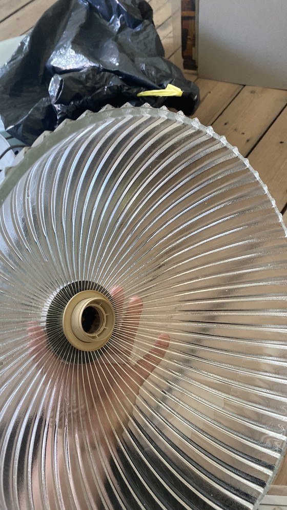 Image 1 of Vintage glass pendant lamp