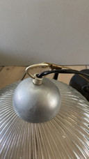 Lampada a sospensione in vetro vintage