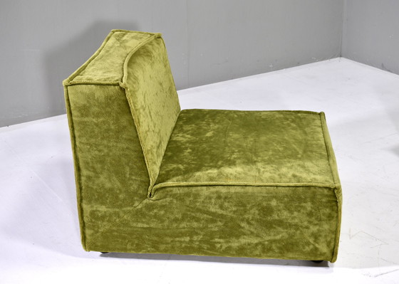 Image 1 of Green velvet sectional sofa in the style of COR TRIO – circa 1970