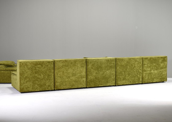 Image 1 of Green velvet sectional sofa in the style of COR TRIO – circa 1970