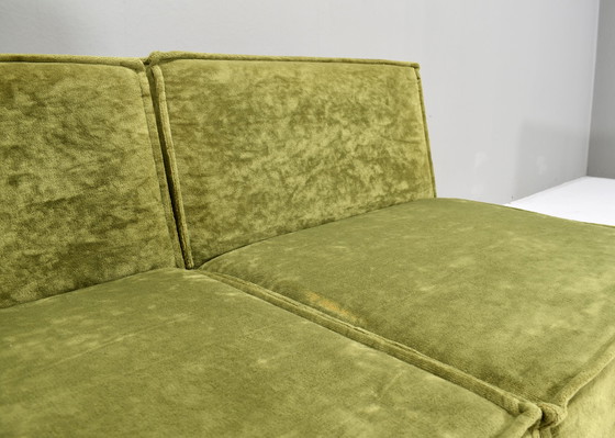 Image 1 of Green velvet sectional sofa in the style of COR TRIO – circa 1970