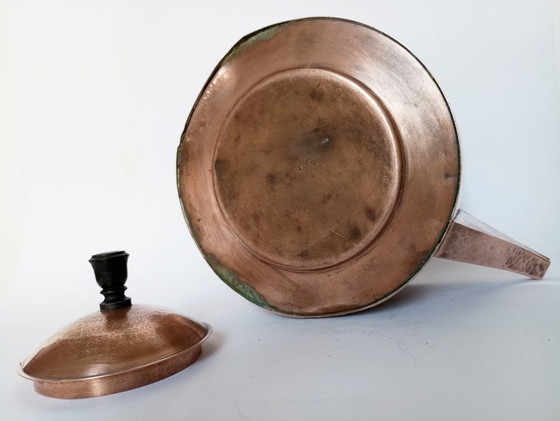 Image 1 of Wmf Secessionist/Jugendstil Hammered Brass & Copper Kettle Teapot Cca. 1905