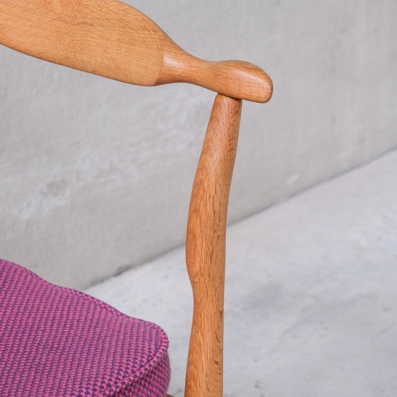Image 1 of Set of 4 vintage oakwood 'Fumay' chairs by Guillerme et Chambron, France 1960