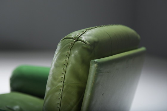 Image 1 of Very Rare Ds 31 Lounge Set In Green Leather By De Sede Team For De Sede Swiss