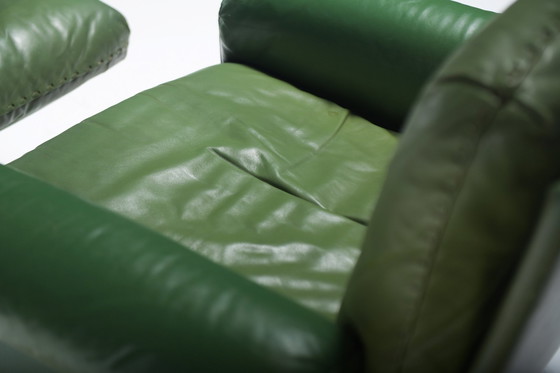 Image 1 of Very Rare Ds 31 Lounge Set In Green Leather By De Sede Team For De Sede Swiss