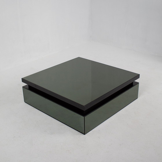 Image 1 of Green Mirror Glass Table