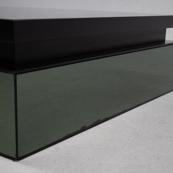 Image 1 of Green Mirror Glass Table