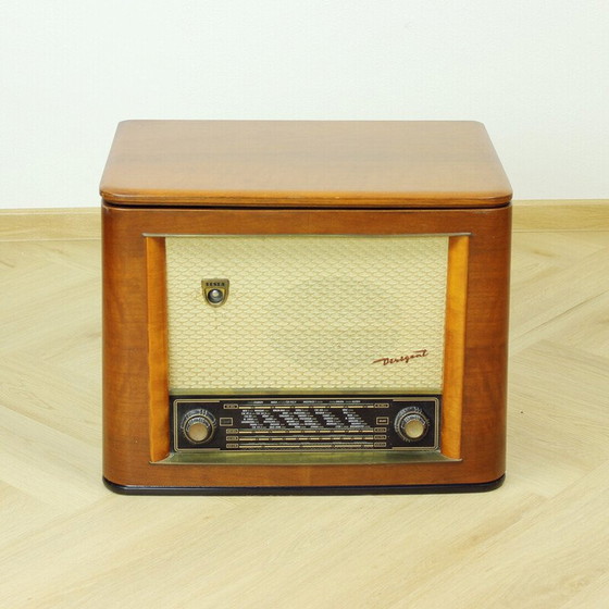 Image 1 of Vintage Tesla Dirigent gramoradio, Czechoslovakia 1956