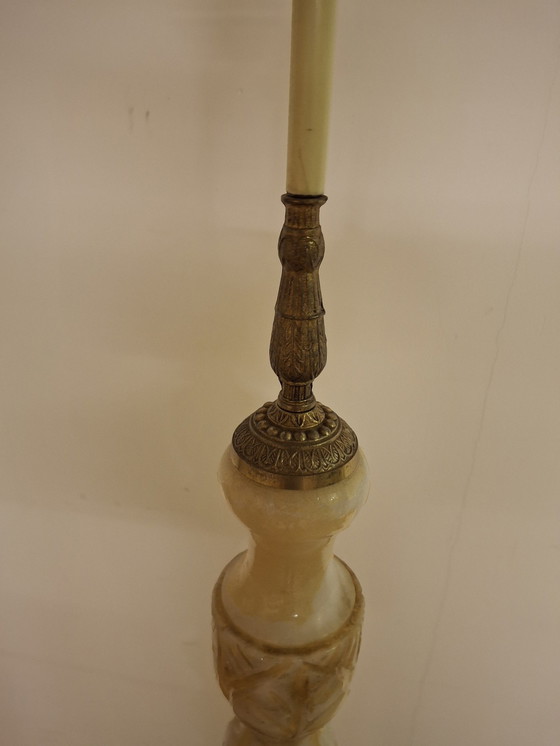 Image 1 of Lámpara de pie de alabastro 