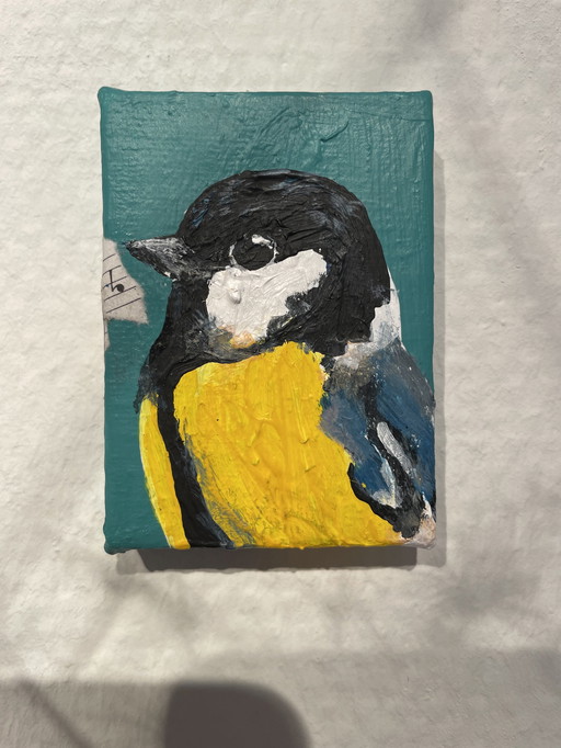 Painting Of A Great Tit