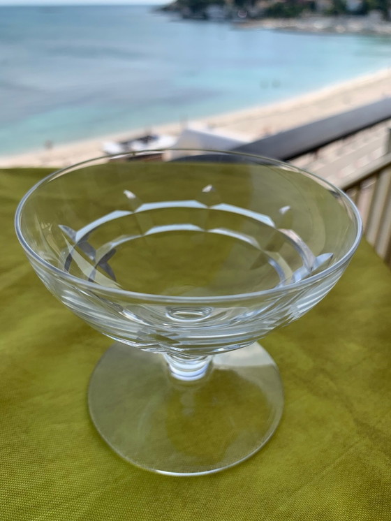 Image 1 of 10X Crystal Champagne Coupes From The 1930s