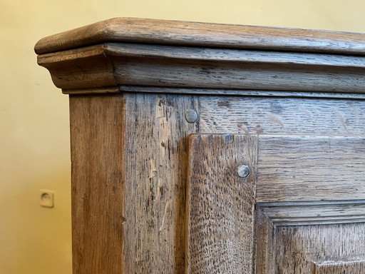 Dutch Corner Cabinet 19th Century Oak