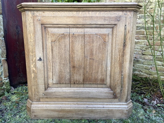 Image 1 of Armario esquinero holandés de roble del siglo XIX