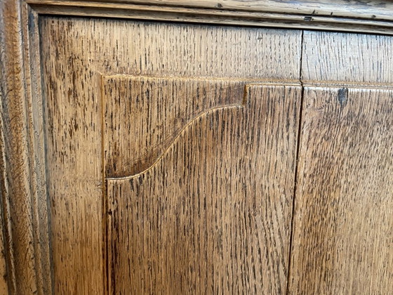 Image 1 of Dutch Corner Cabinet 19th Century Oak