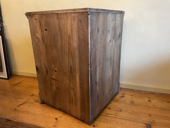 Image 1 of Dutch Corner Cabinet 19th Century Oak