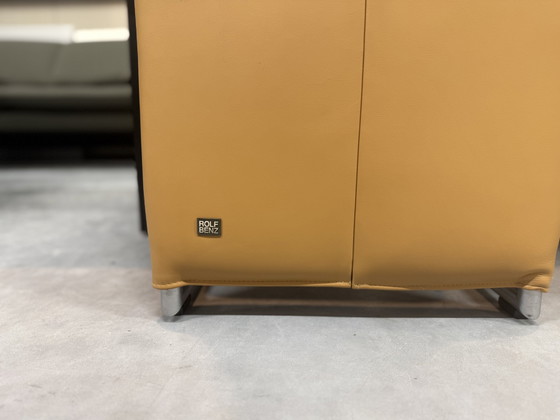 Image 1 of 4 Rolf Benz 7400 Dining Chairs Camel Leather