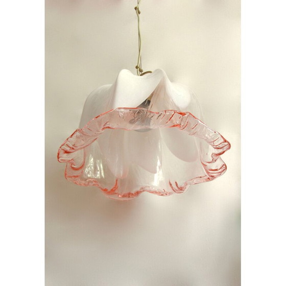 Image 1 of Vintage pink ceiling lamp by La Murrina Italy 1970s