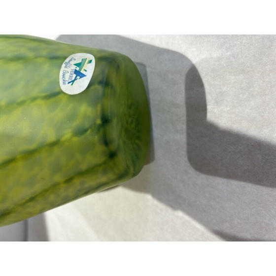 Image 1 of Vintage glass paste vase for Verrerie V.a.