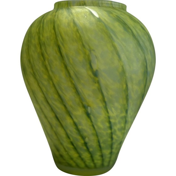 Image 1 of Vintage glass paste vase for Verrerie V.a.