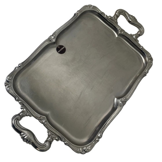 Image 1 of Alfra Alessi - Round bowl - Serving tray - Stainless steel