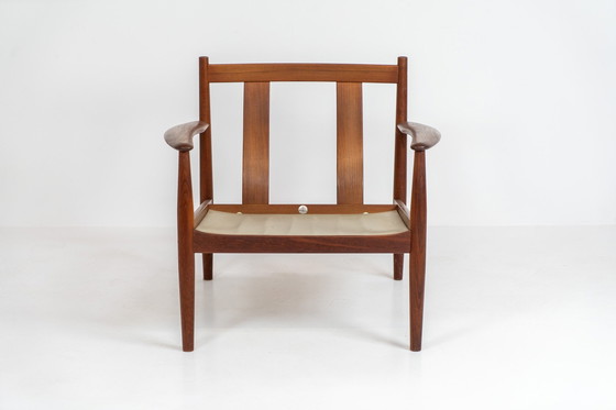 Image 1 of “Fd-128” Easy Chair By Grete Jalk For France & Son (Denmark, 1960S).