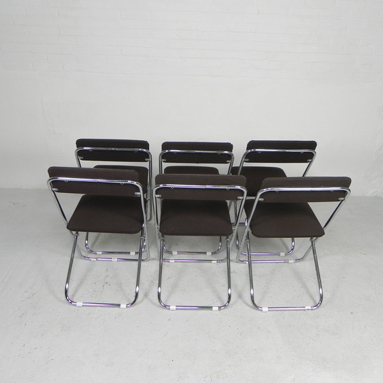 Image 1 of Set of 6 Framar folding chairs, 1970s