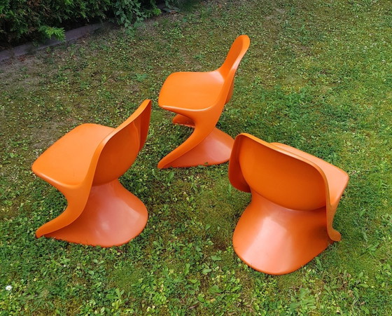 Image 1 of 3X Stackable Childrens Casalino Chairs By Alexander Begge For Casala