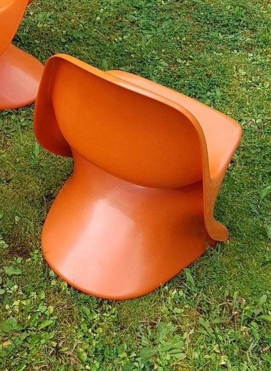 Image 1 of 3X Stackable Childrens Casalino Chairs By Alexander Begge For Casala