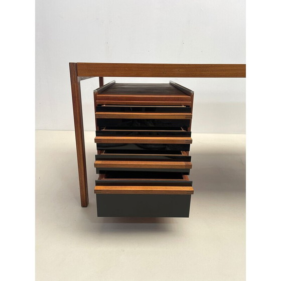 Image 1 of Mid-century wooden scandinavian desk with drawers, 1960s