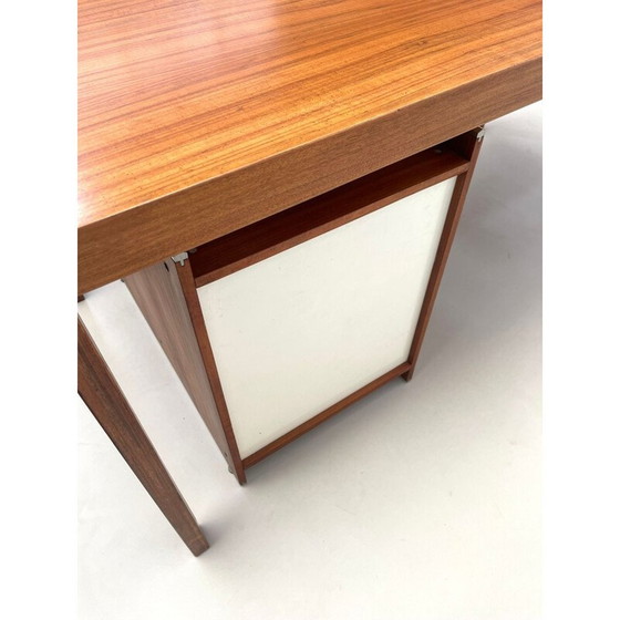 Image 1 of Mid-century wooden scandinavian desk with drawers, 1960s