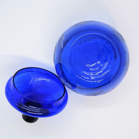 Image 1 of Scatola di cioccolatini in cristallo vintage di Julia Glassworks, Polonia 1980