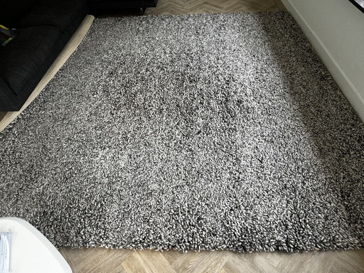 Matser Wool designer rug gray mottled