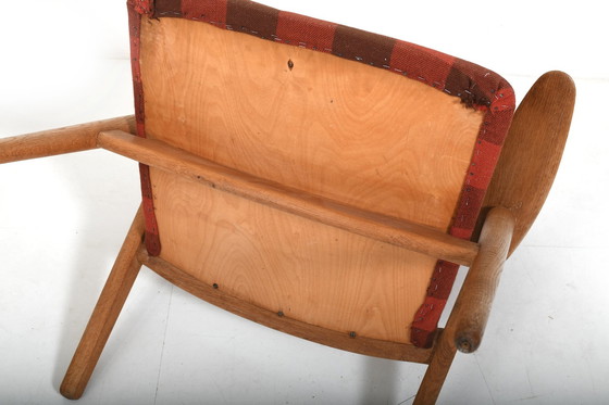 Image 1 of Early Pair CH-28 Oak Easychairs by Hans J. Wegner