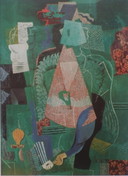 Pablo Picasso - Portret de Jeune Fille      uit 1914
