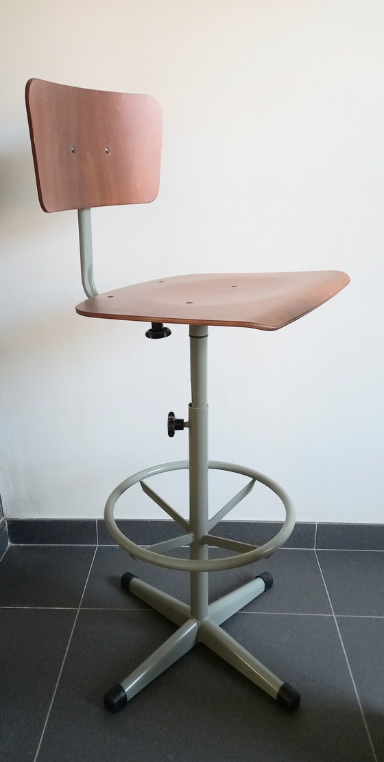 Image 1 of 2X Industrial Barstool Dykmeyer