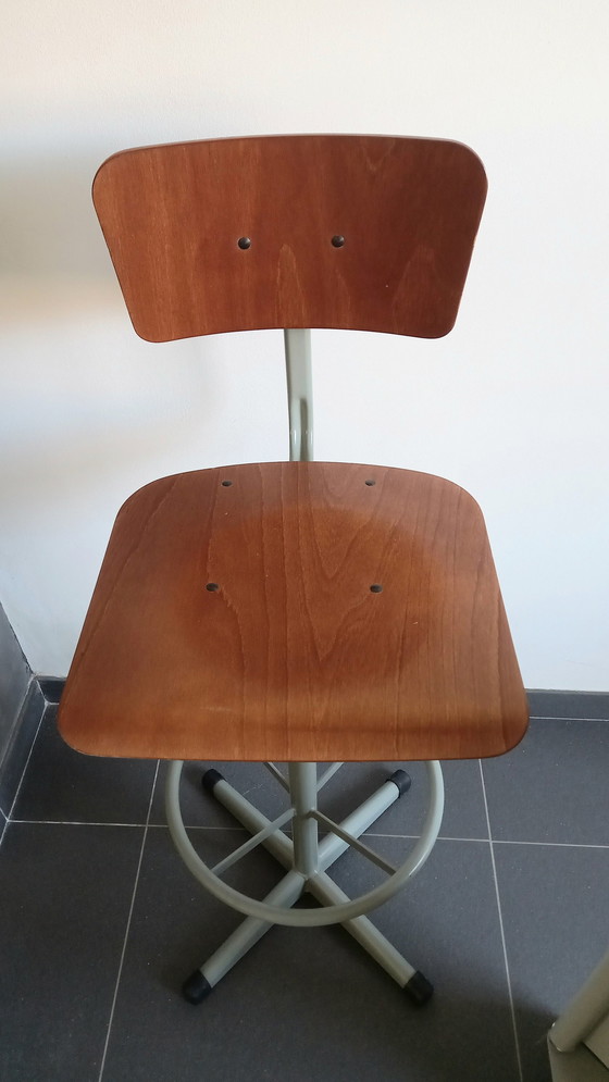 Image 1 of 2X Industrial Barstool Dykmeyer