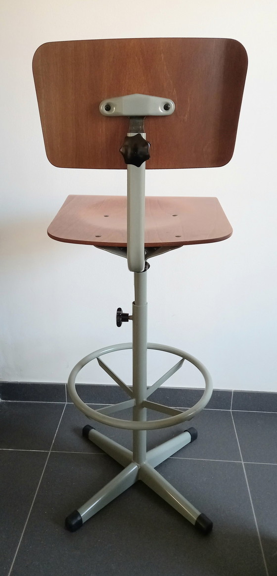 Image 1 of 2X Industrial Barstool Dykmeyer