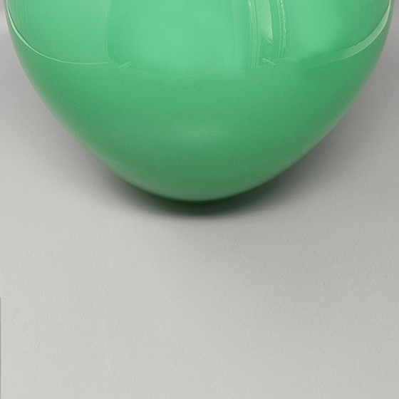 Image 1 of 1960s Gorgeous Green Vase by Ind. Vetraria Valdarnese. Fabriqué en Italie