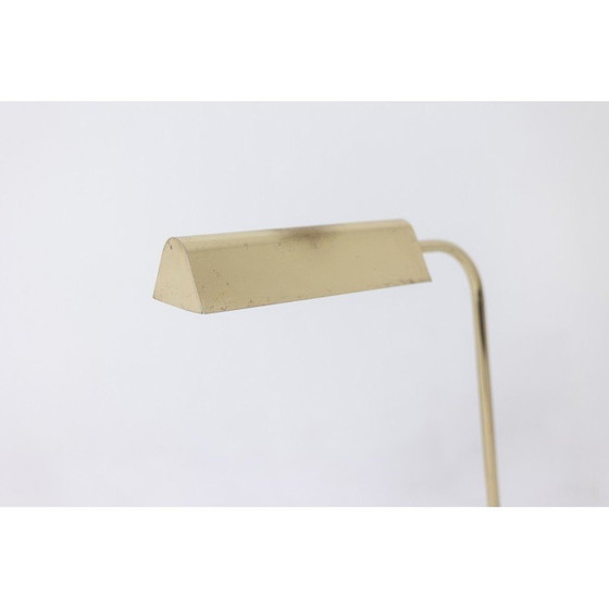 Image 1 of Vintage gilt brass library lamp, 1970