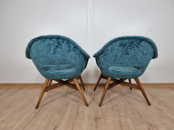 Image 1 of 2x Miroslav Navratil Shell Armchairs